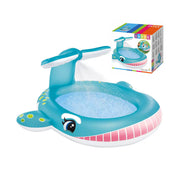 INTEX Whale Inflatable Kids Pool with Built-In Sprayer