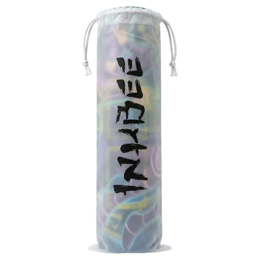 A translucent drawstring drawstring bag with a mousepad inside and black vertical Japanese-style text INKBEE printed on the front, shown against a plain white background from INKBEE STORE LEBANON