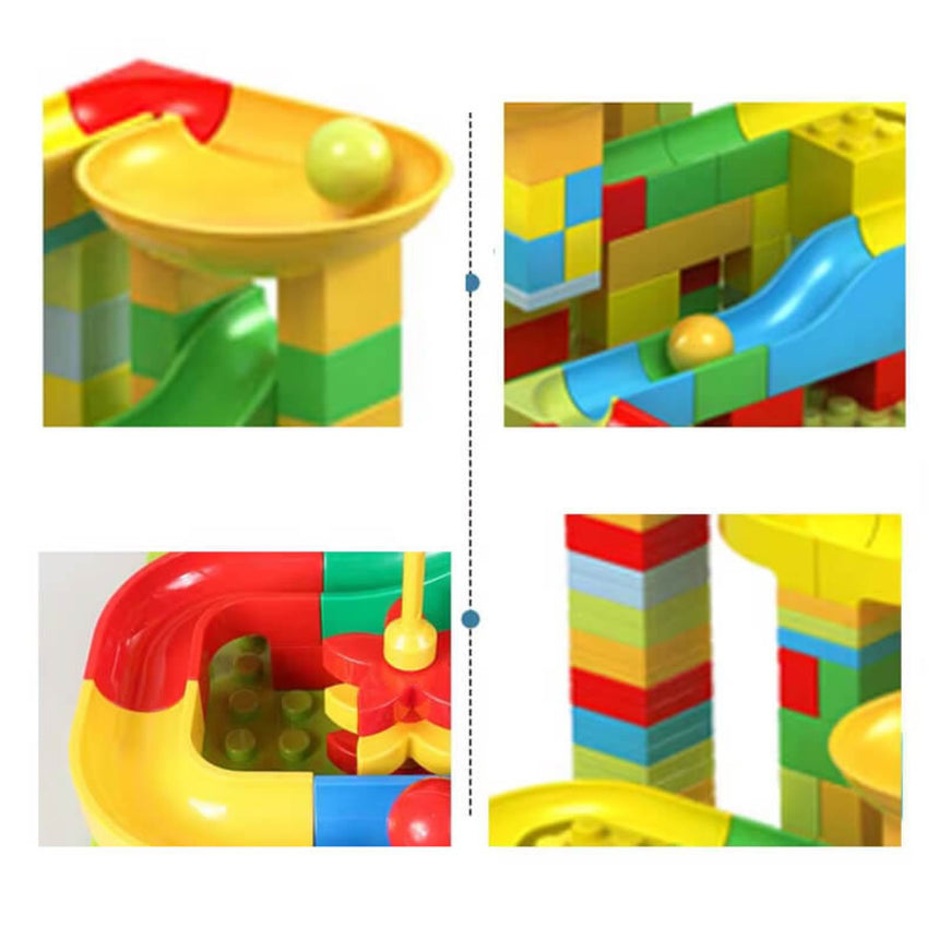 Dinosaur Blocks Crazy Marble Run Track Ball - 32 Pieces