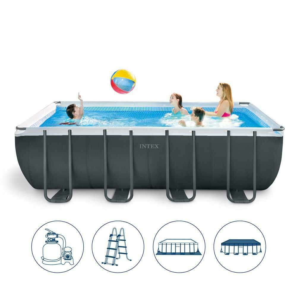 Ultra Rectangular  Pool Set 5.49 X 2.74 X 1.32 M home pool Ultra Rectangular  Pool Set 5.49 X 2.74 X 1.32 M Ultra Rectangular  Pool Set 5.49 X 2.74 X 1.32 M Intex