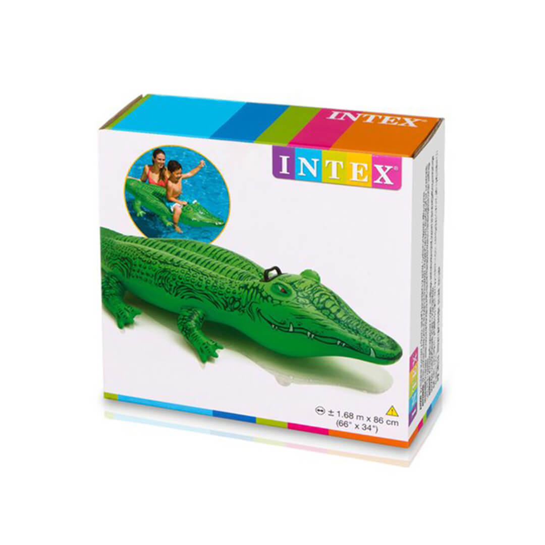INTEX Inflatable Crocodile Ride-On Pool Float