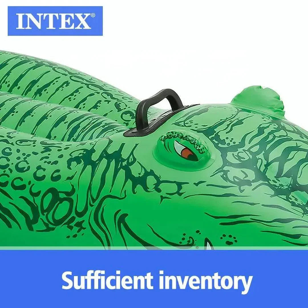 INTEX Inflatable Crocodile Ride-On Pool Float