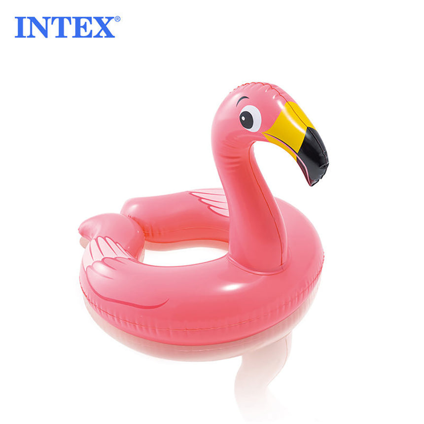 INTEX Cute Animals Split Swim Rings - 3-6 years Pink Flamingo