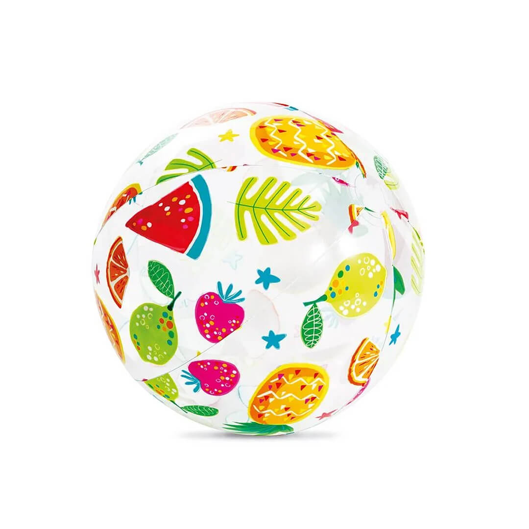 Intex inflatable colorful beach ball, tropical fruits design, 51 cm