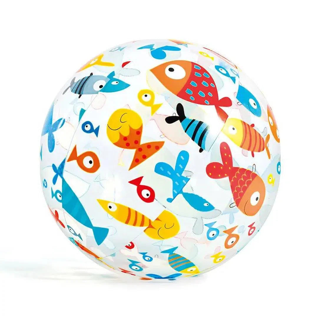 Intex inflatable colorful beach ball, fish design, 51 cm