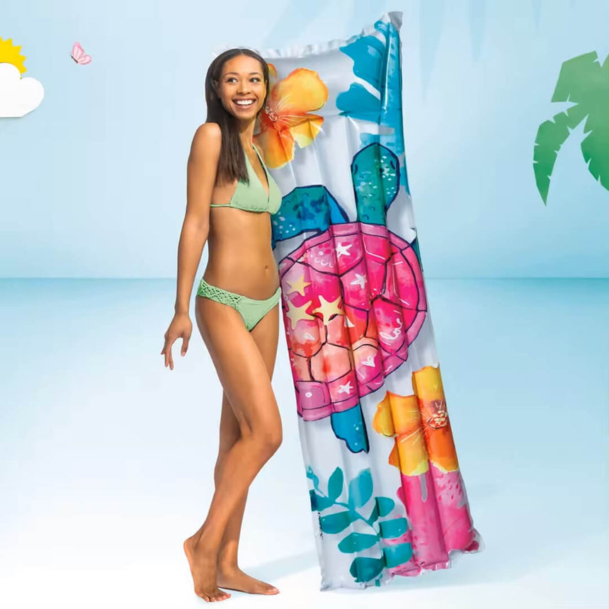 INTEX Tropical Inflatable Lounge – Leaves & Flowers Design Turtle