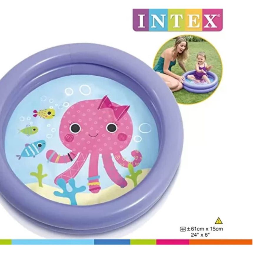 Intex baby purple pool with turtle design for toddlers