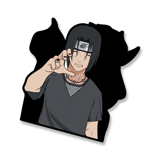 Lenticular Sticker - Itachi Uchiha 3D Motion Sticker