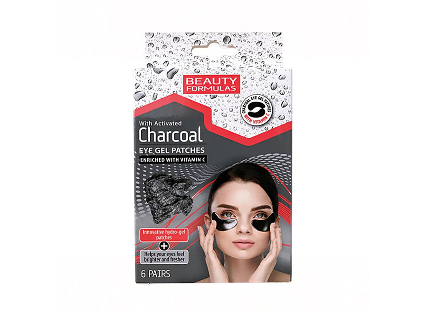 Beauty Formulas Charcoal & Vitamin C Eye Gel Patches (6 Pairs)