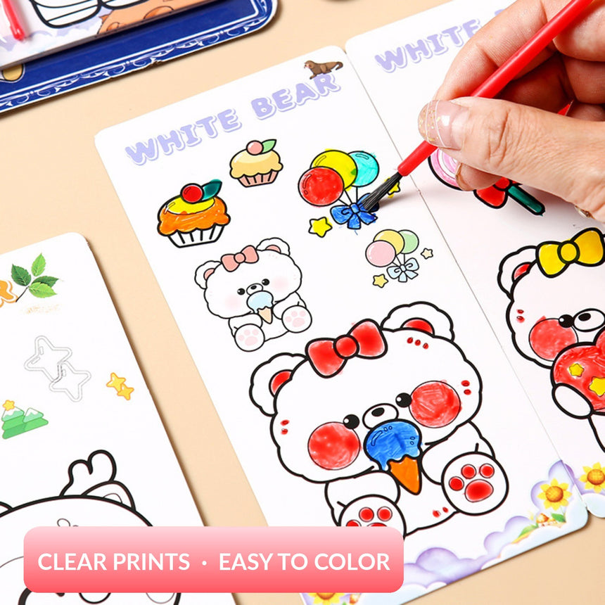White Bear painting activity in progress