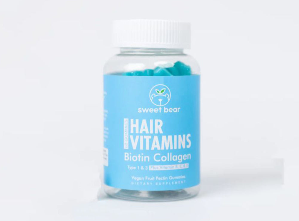 Sweet Bear Hair Vitamins Vegan Gummies 60 Pieces