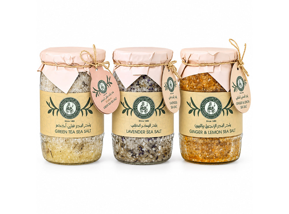 Khan Al Saboun Sea Salt Body Feet Scrub Green Tea 350 g
