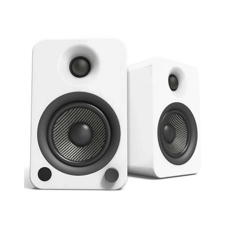 Kanto YU4 Powered Bookshelf Speakers – Matte White
