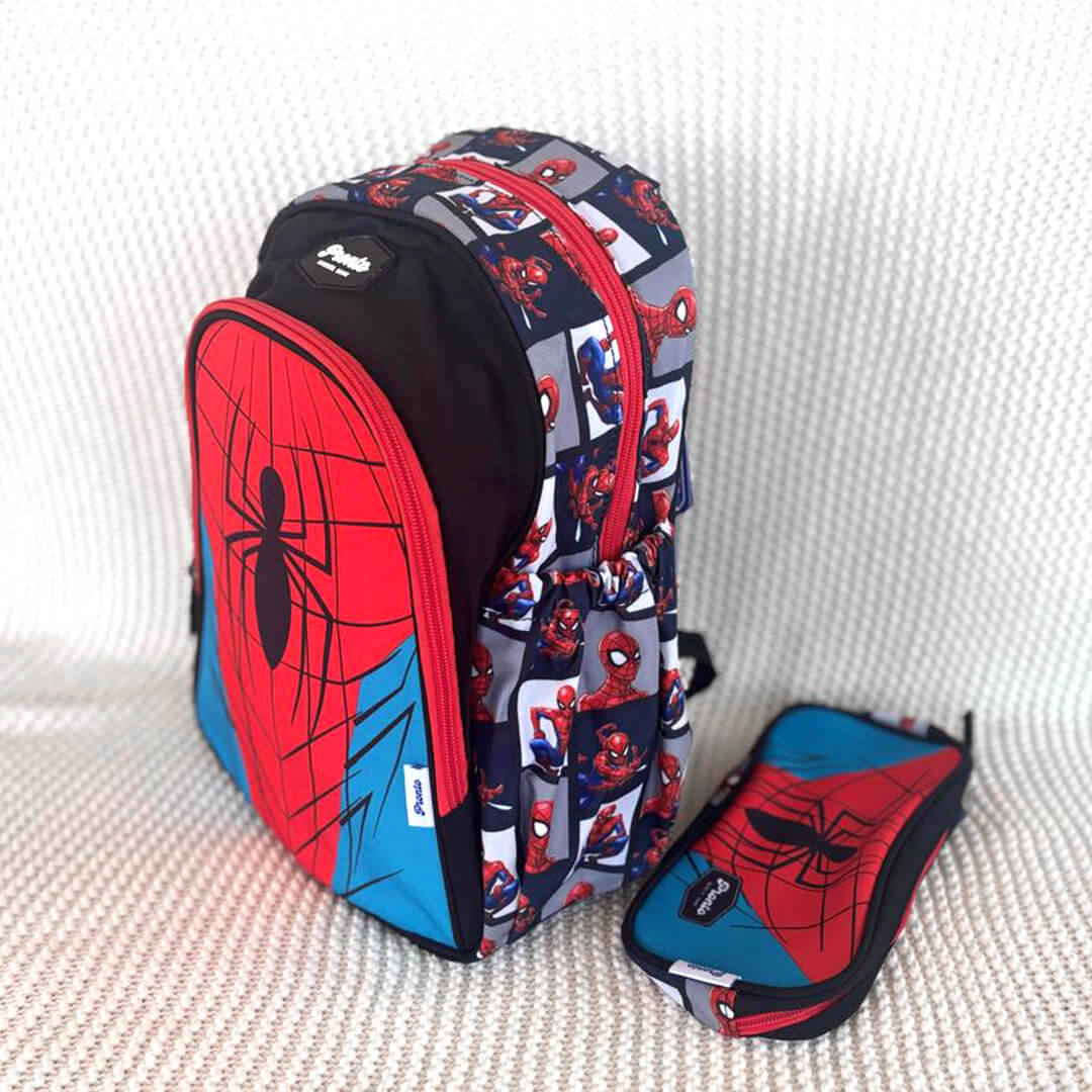 Pronto Spiderman waterproof school bag for kindergarten kids