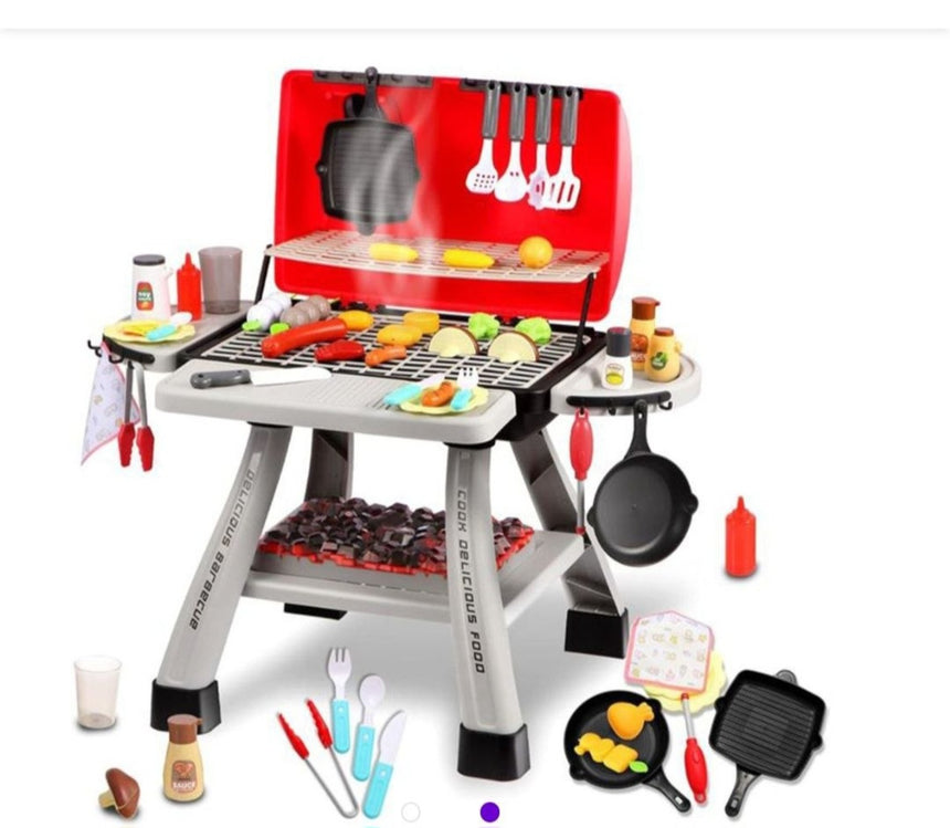 Kids BBQ Grill Pretend Play Set photo 5