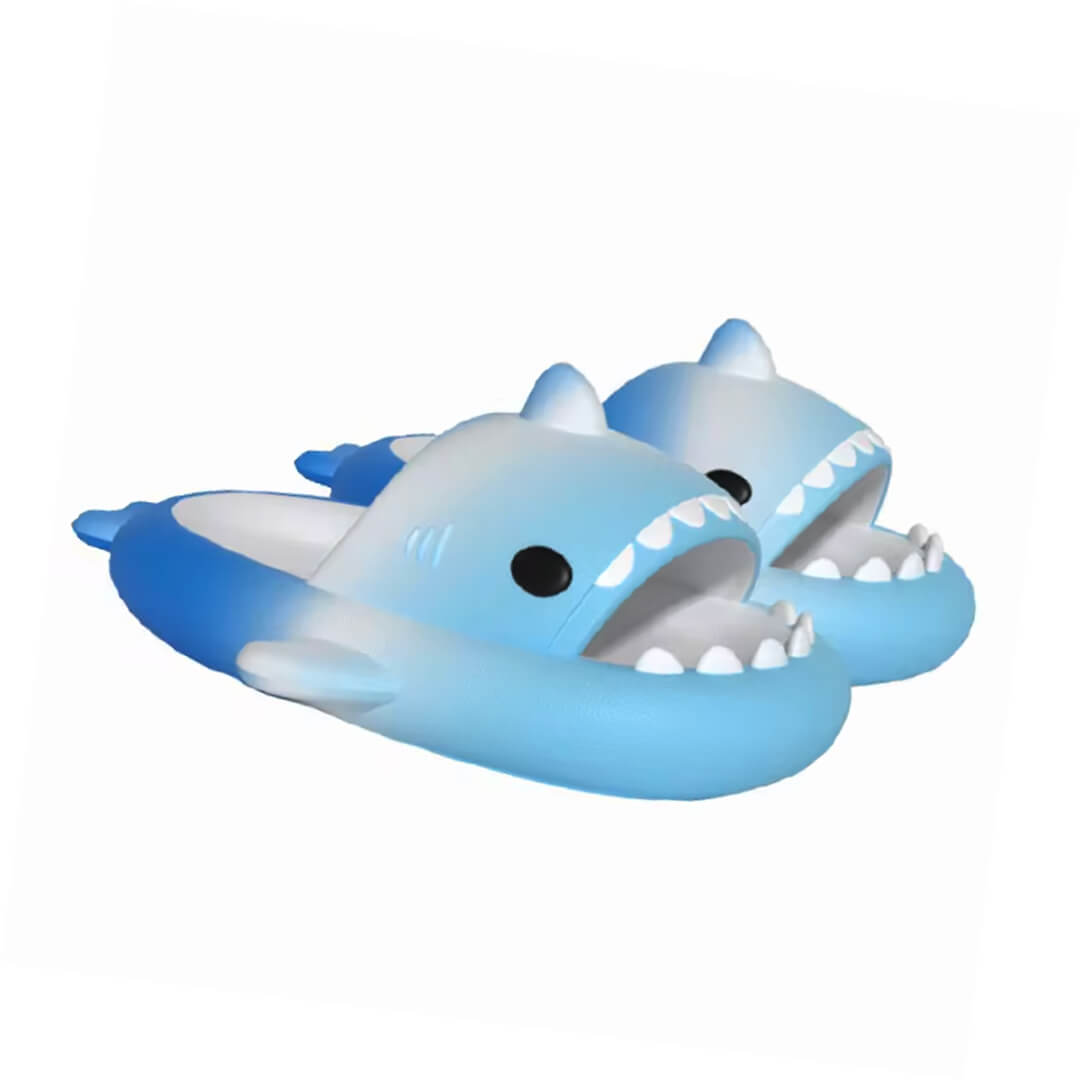 Blue-toned shark slipperfor kids age 4 to 8
