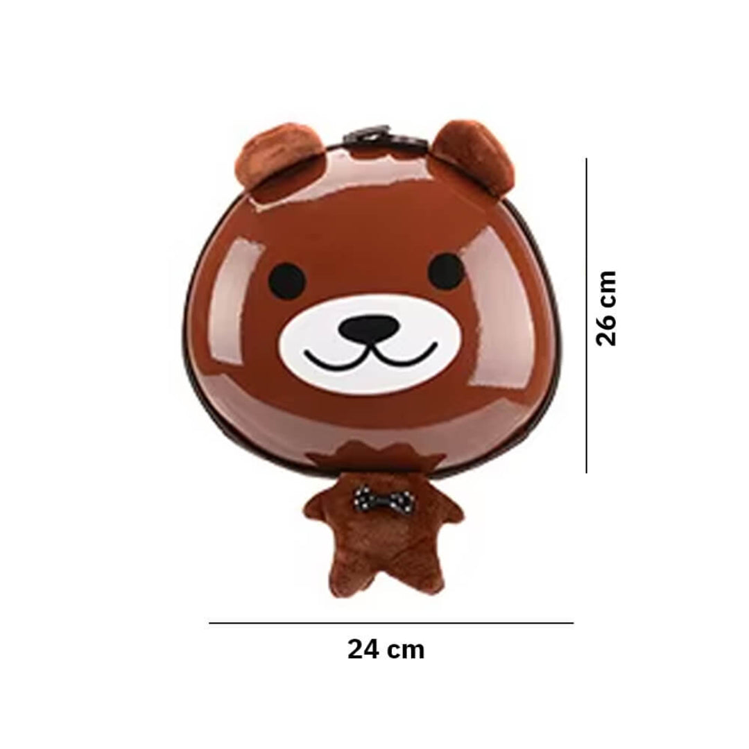 Kids Cute 3D Hard Shell Teddy Bear Backpack