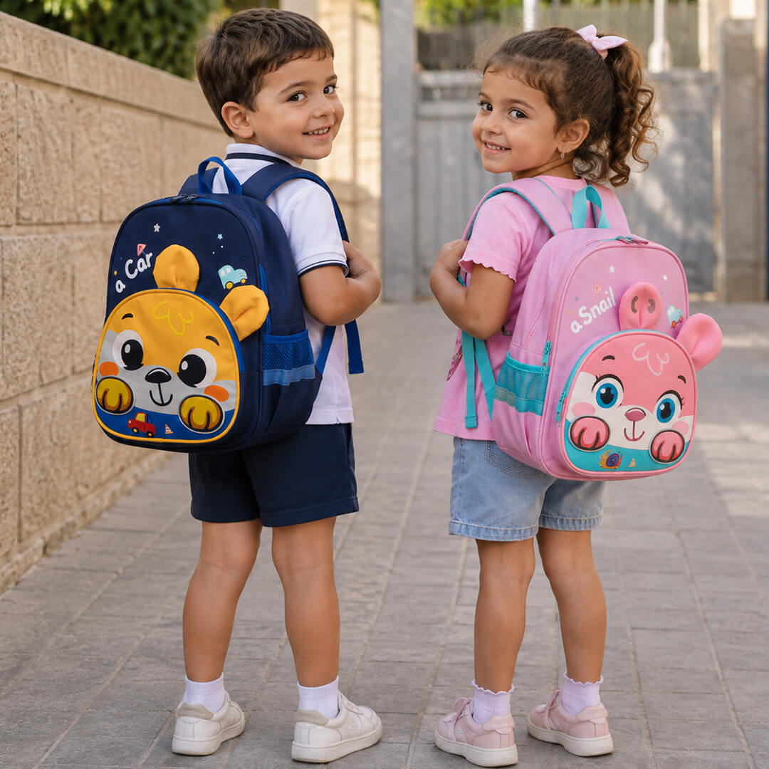 Cute cartoon animal backpack for boys and girls in kindergarten classes