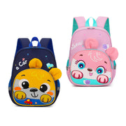 Lightweight kids backpack with padded straps and bear ears