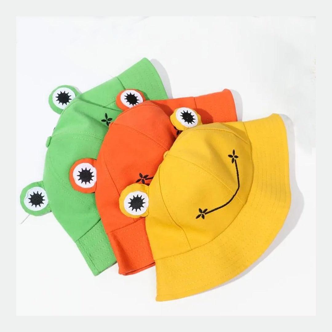 Frog Design Kids Hat – Sun Protection for Ages (4–8 years)