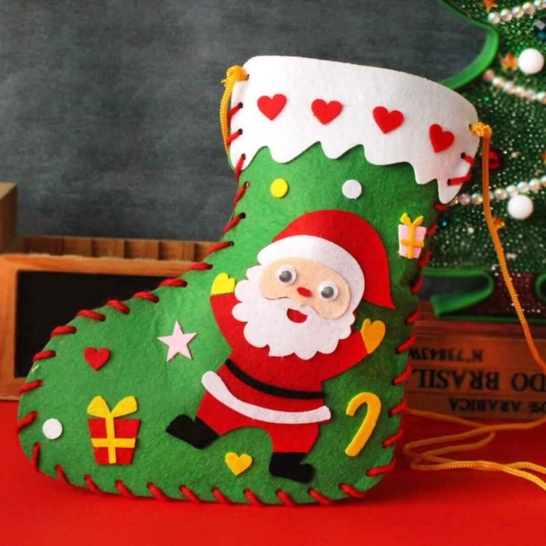 DIY Christmas stocking craft kit for kids