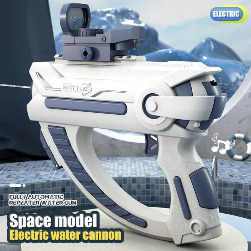 Kids' electric water gun for summer outdoor water fights, blue color