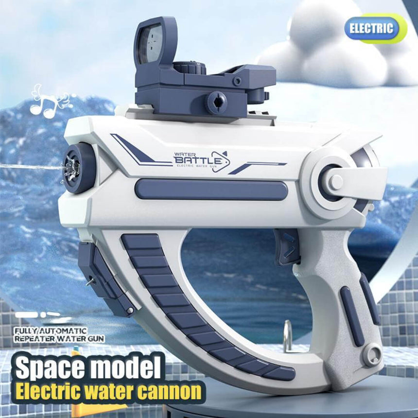 Blue automatic water spray gun for outdoor summer activities