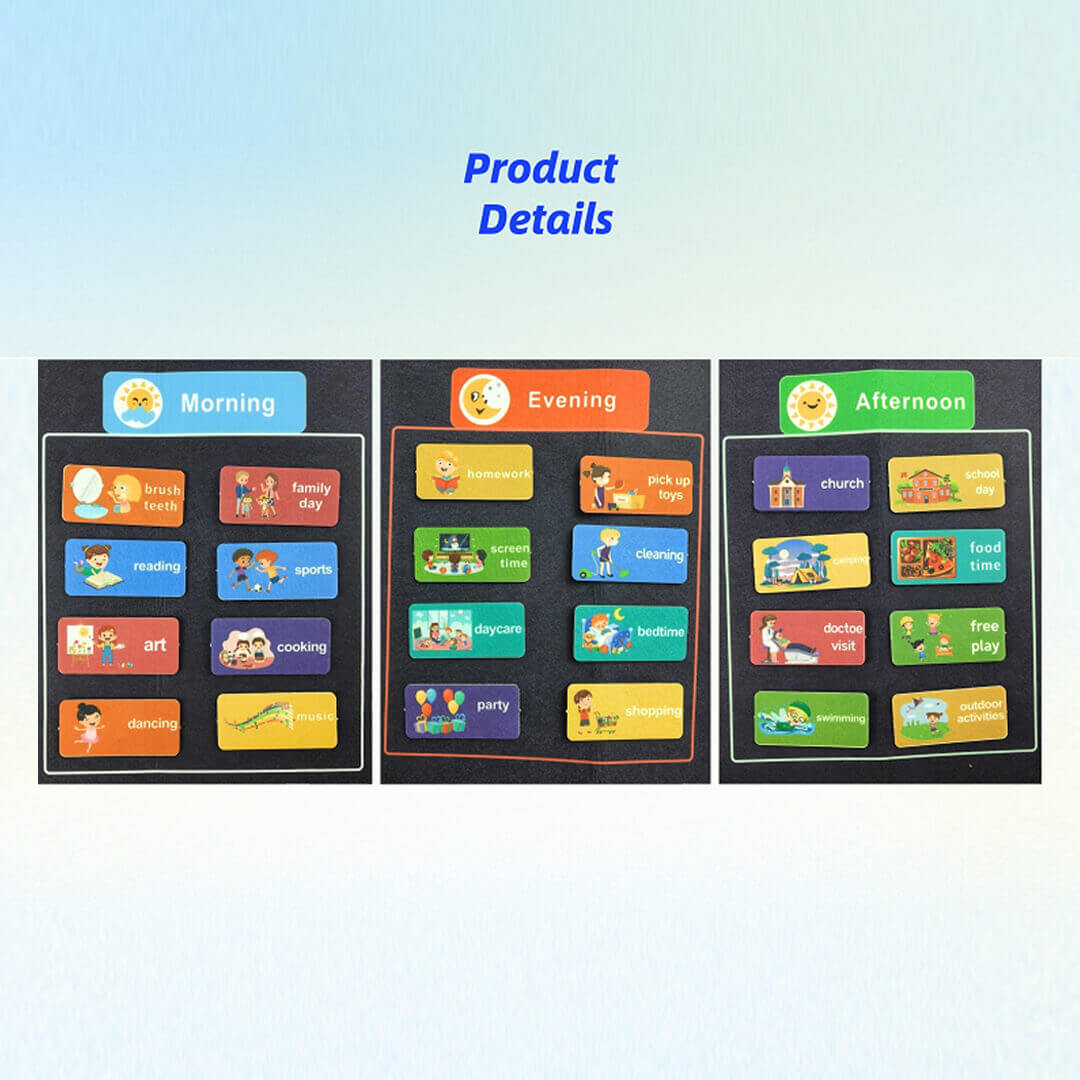 Felt educational calendar for learning days months and seasons