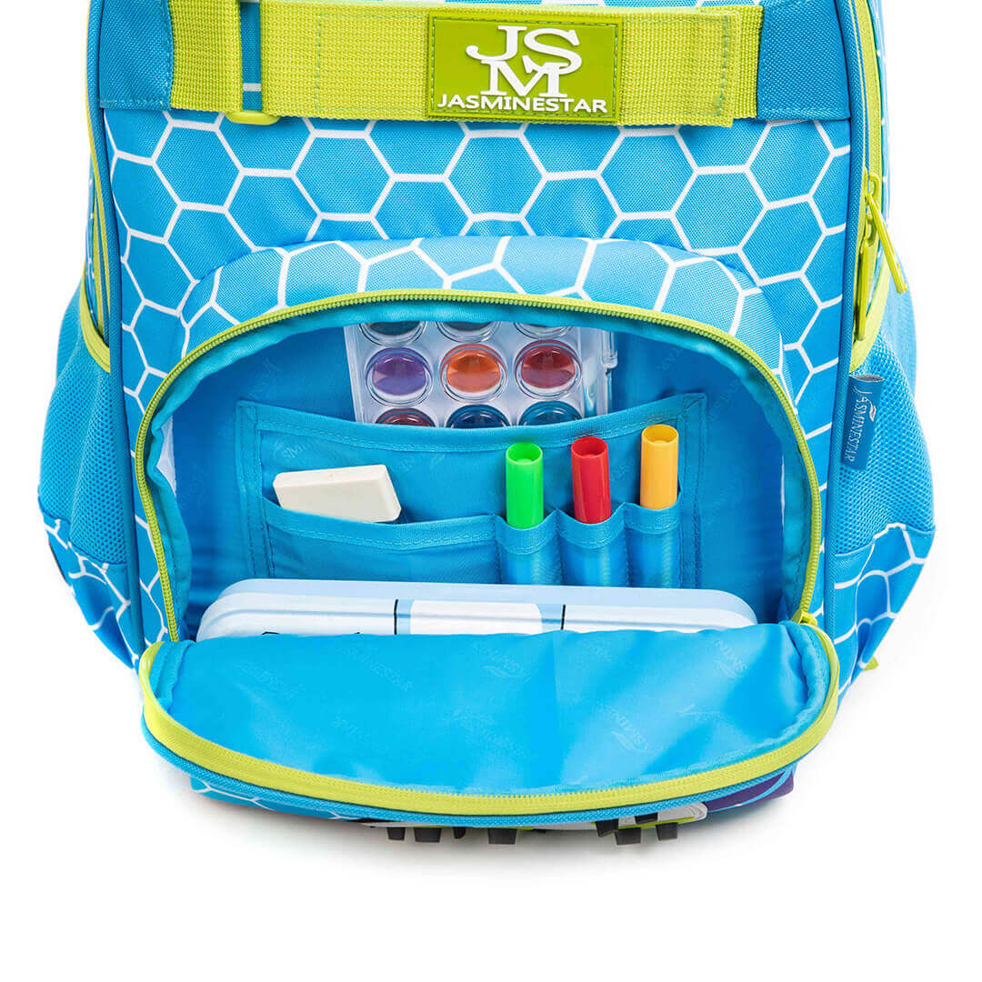 Blue and Green Soccer Backpack Combo Set