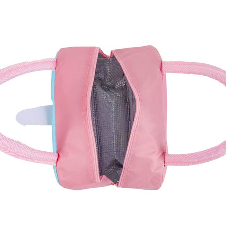 Kids lunch bag with thermal insulation and unicorn print