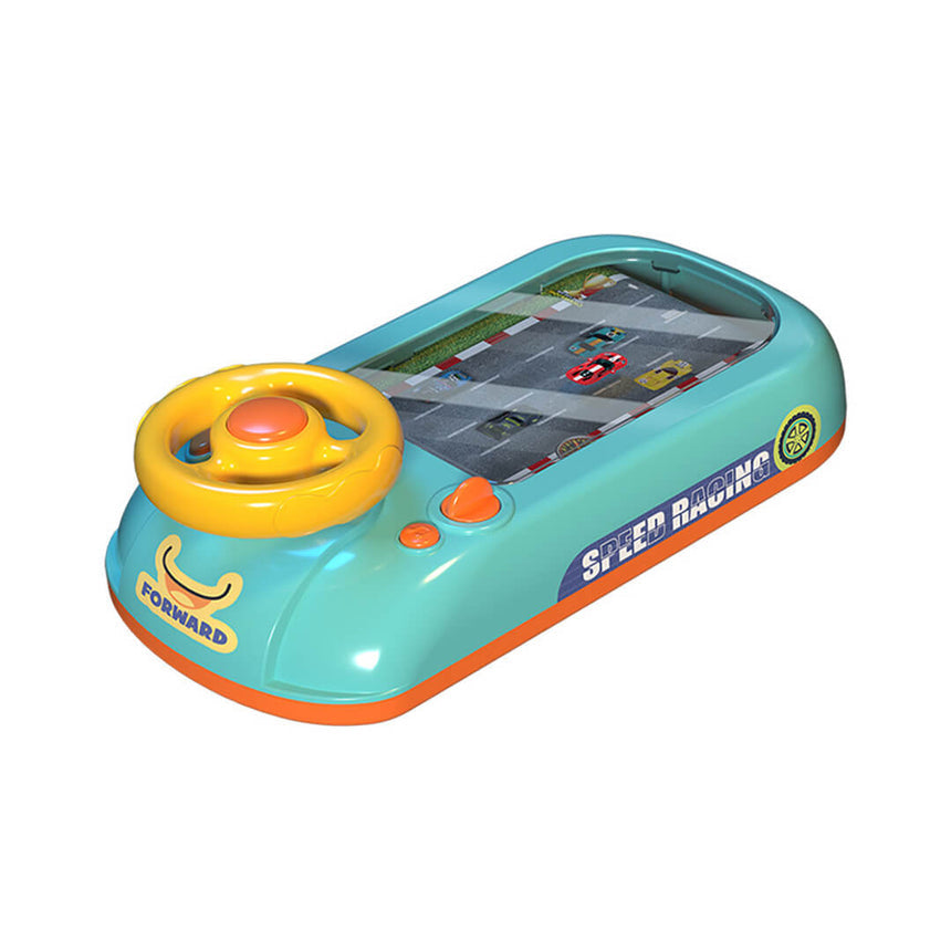 Interactive dashboard steering wheel driving  toy with sounds and lights