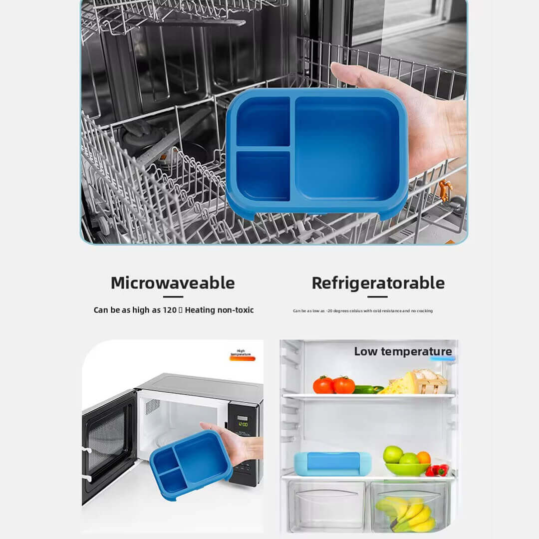 Microwavable and refrigeratorable lunch boxes for kids