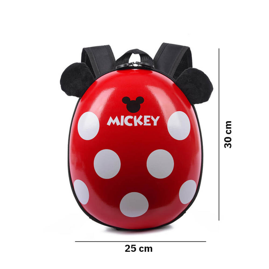 Kids Mickey 3D Hard Shell School Backpack Red