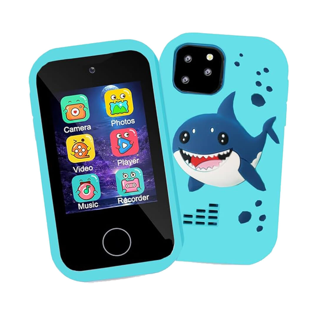 Multi-function Touchscreen Kids Smart Phone + 32GB Memory Blue Shark