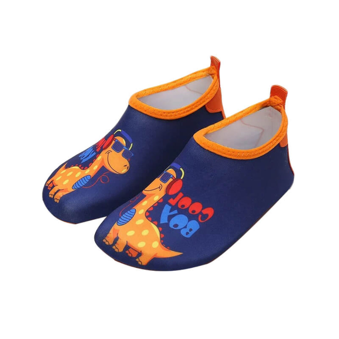 Kids Quick Dry Anti-Slip Beach & Pool Shoes - Dinosaur