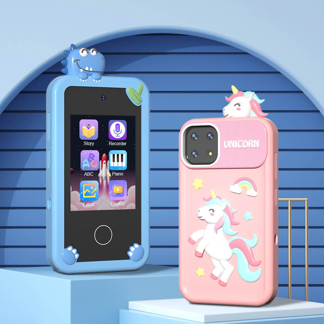 Kids smart phone toy with 2.8-inch touchscreen and colorful display