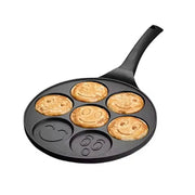 Kids Smiley face pancake pan with seven molds