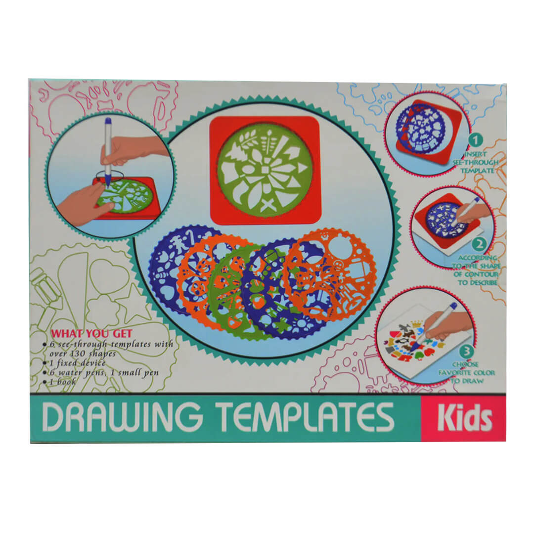 Geometric drawing spirograph set for children