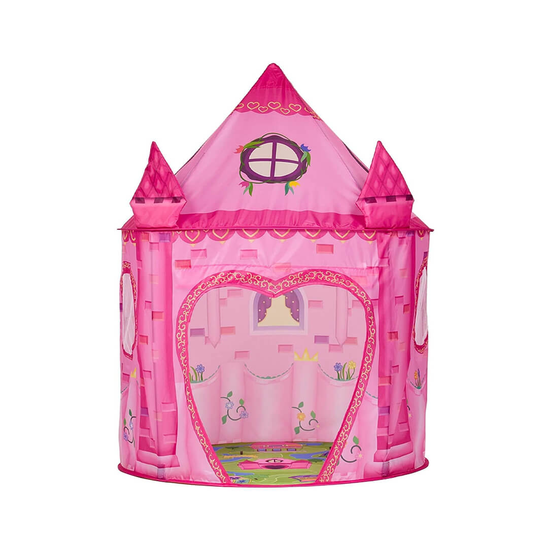 Portable Foldable Pink Princess Castle Kids Tent
