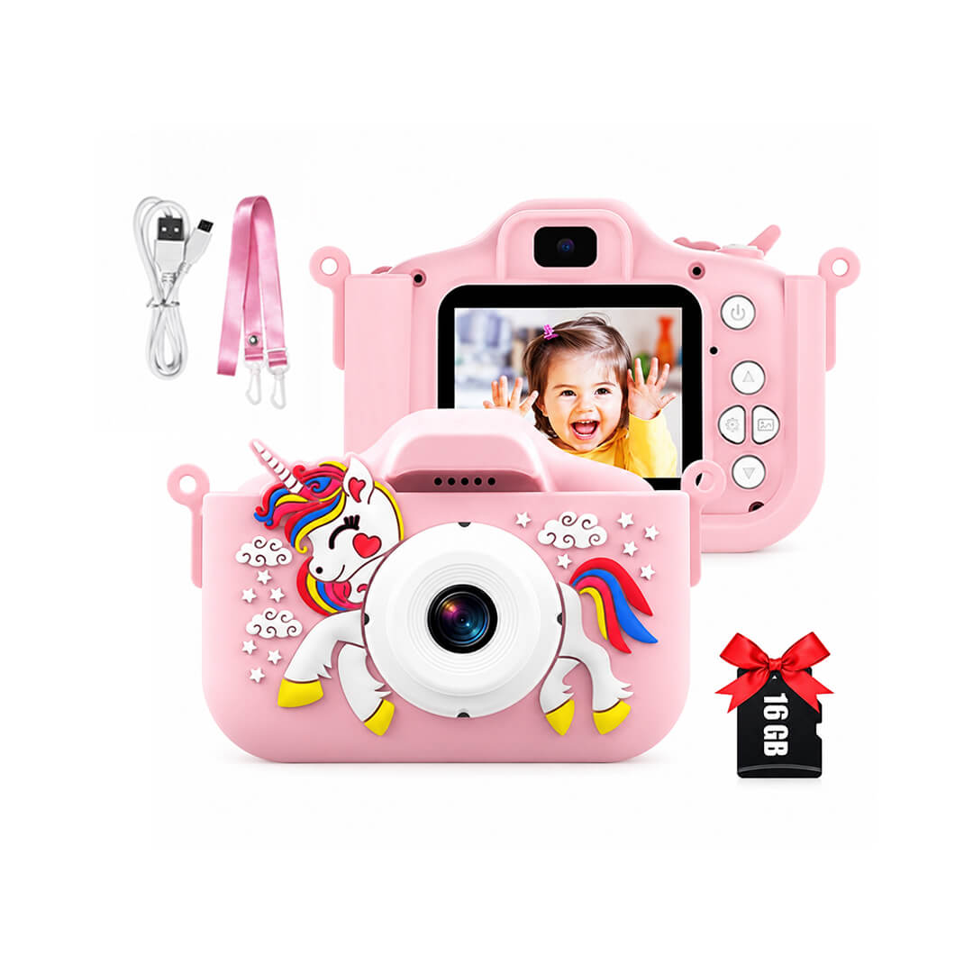 Unicorn Dual Lens Camera And 1080P Video 16GB Card
