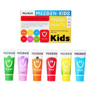 MEEDEN finger paints for kids with six vibrant colors