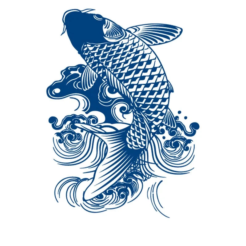 Koi Fish Semi Permanent Jagua Tattoo