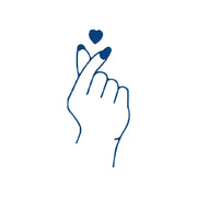korean heart hand emoji jagua tattoo