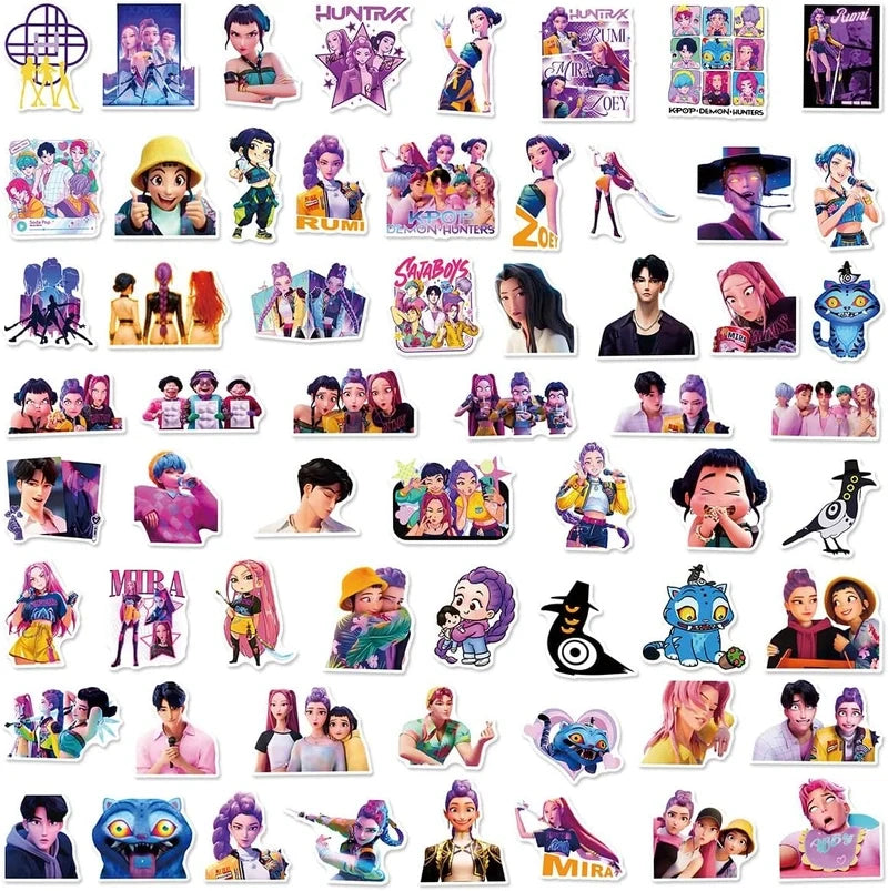 K Pop Demon Hunters Sticker Set