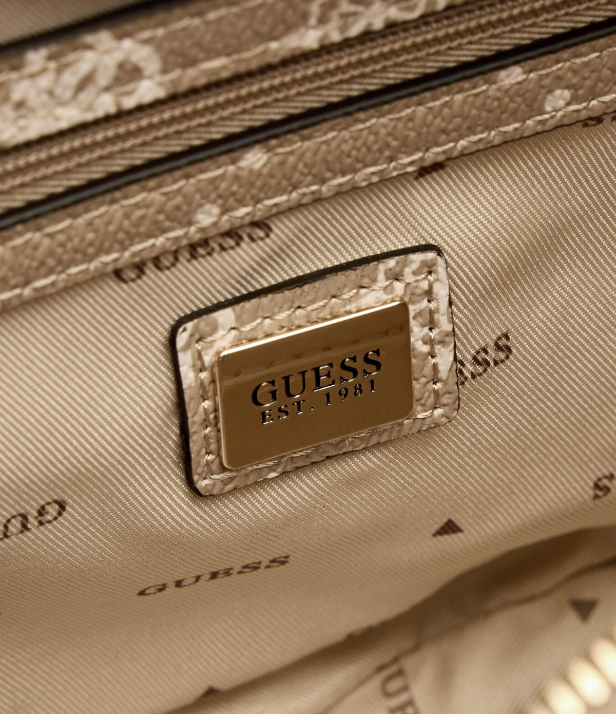 Guess - SILIA Shoulder Beige Bag