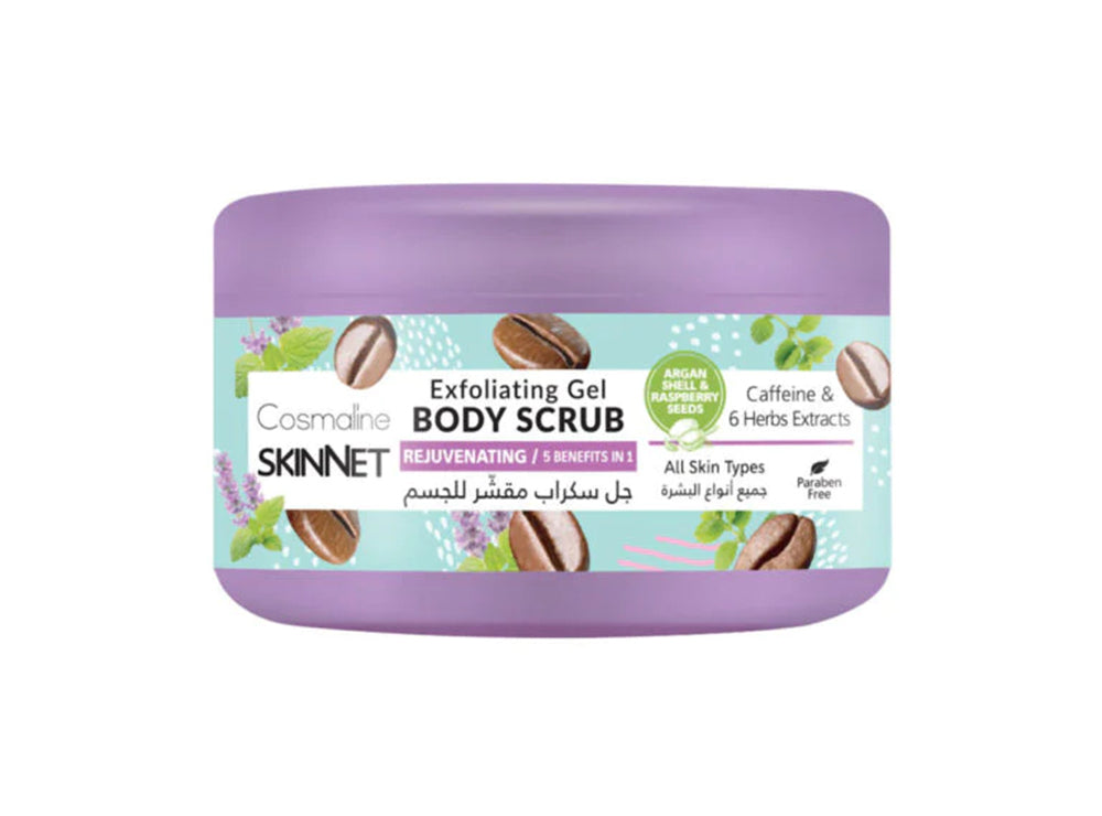 Skinnet Body Scrub Rejuvenating Caffeine & 6 Herbs 250 ml