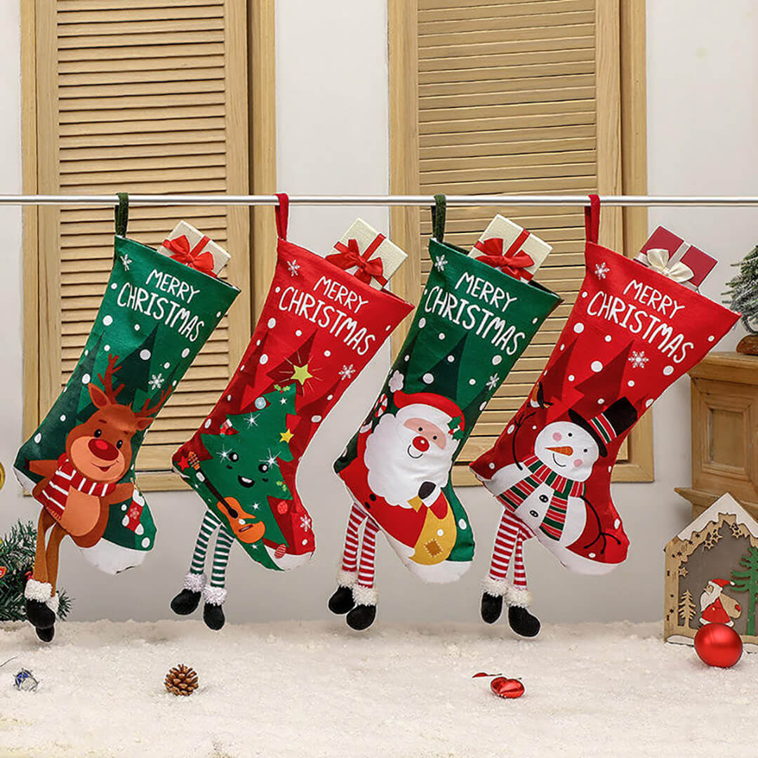 Large Stocking Decoration For Fireplace And Gifting 26x46 cm