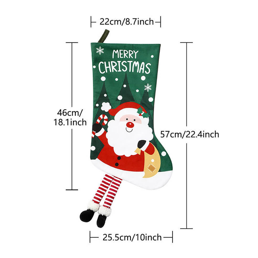 Large Stocking Decoration For Fireplace And Gifting 26x46 cm