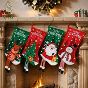 Large Stocking Decoration For Fireplace And Gifting 26x46 cm