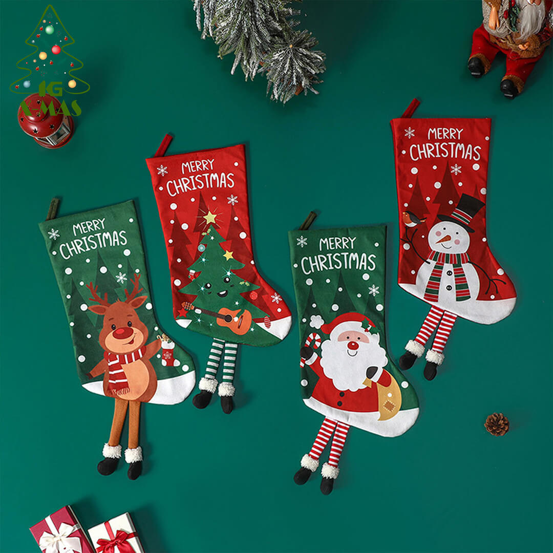 Large Stocking Decoration For Fireplace And Gifting 26x46 cm